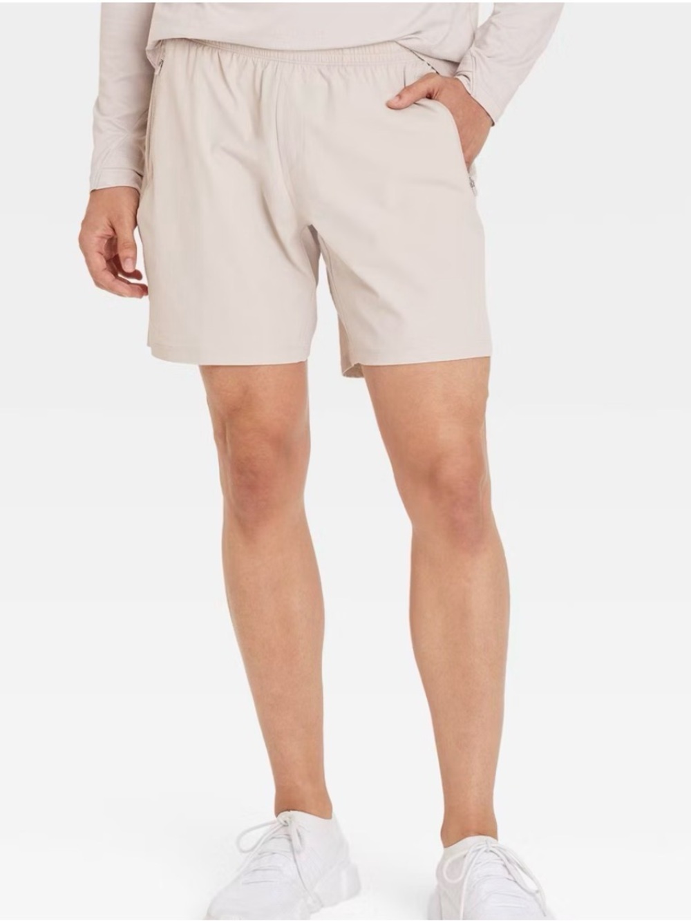Men’s Light Beige Athletic Shorts. Size XXL.